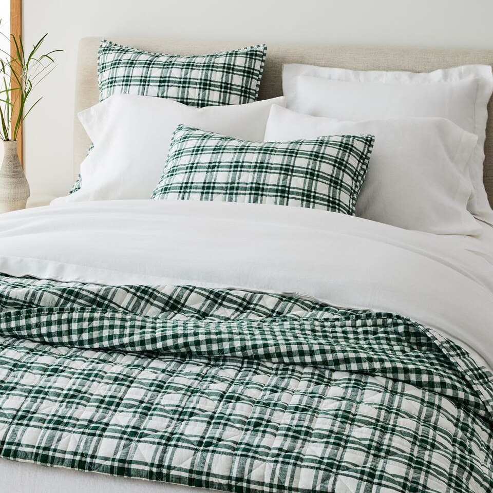 Heather Taylor Home Tartan Quilt & Shams West Elm UK